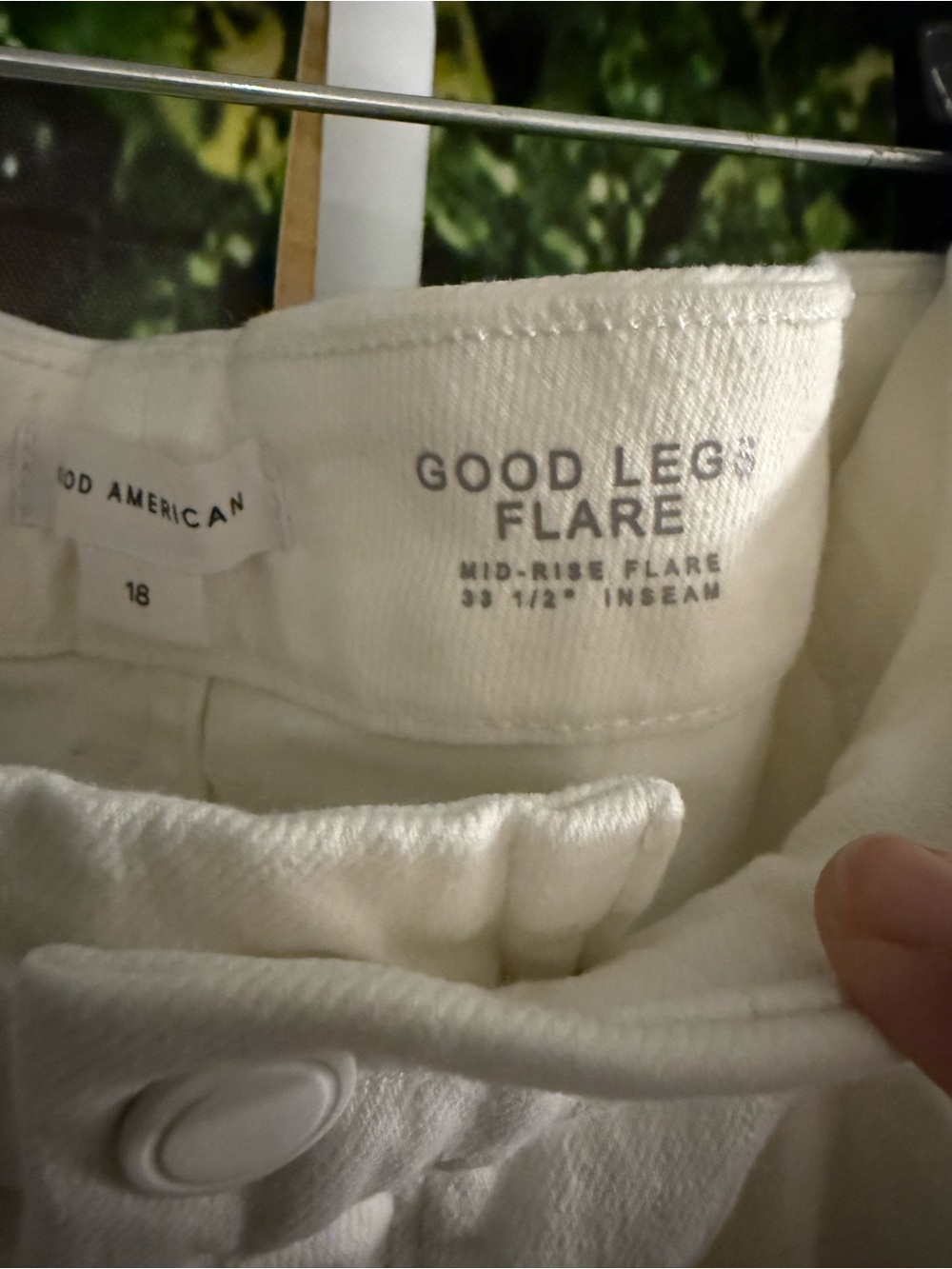 Good American White High-Rise Wide-Leg Jeans - Picture 7 of 10